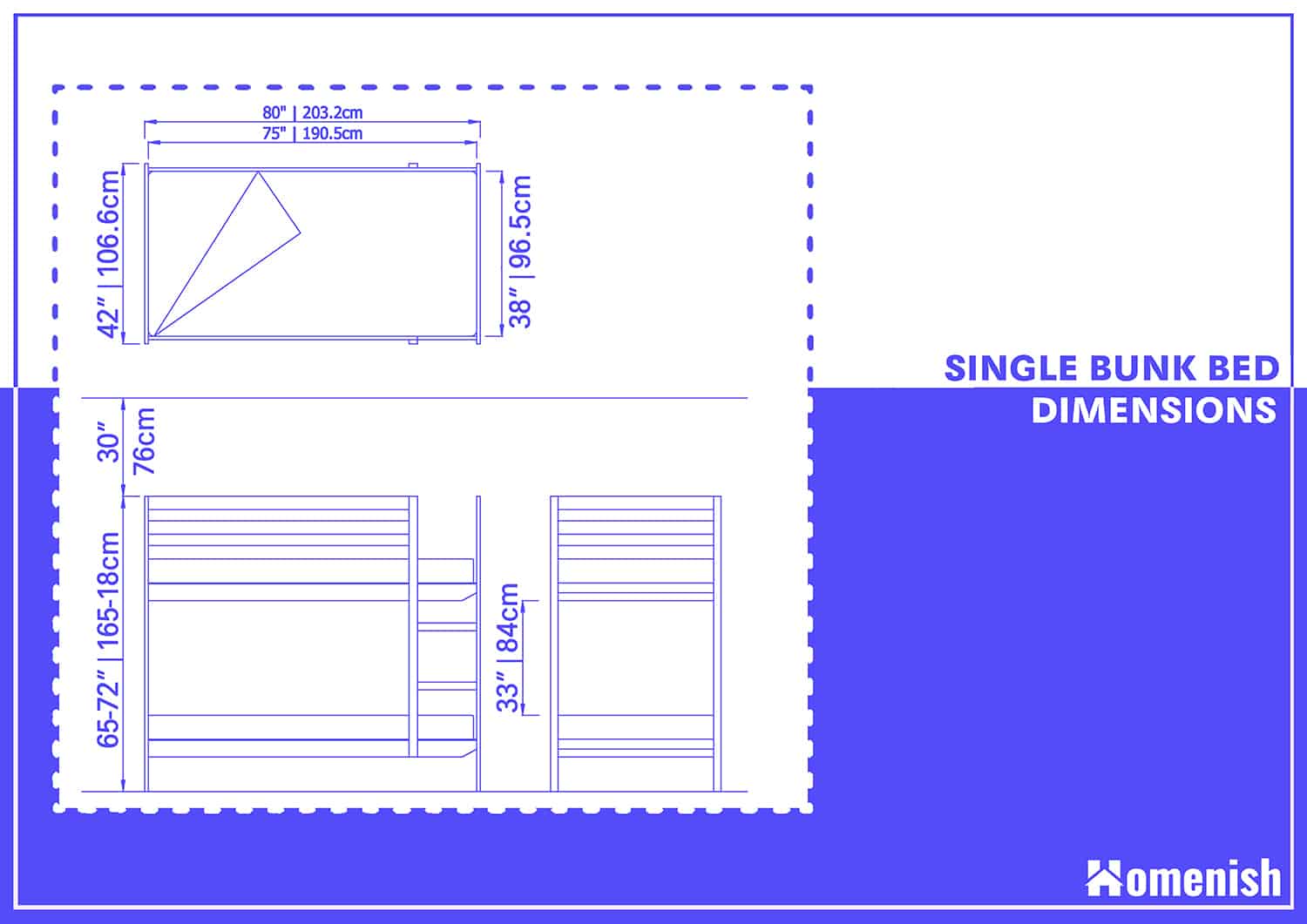 Standard Bunk Bed Dimensions With 3, Standard Bunk Bed Dimensions Height