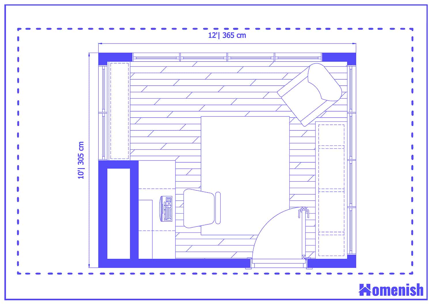 Clean and Comfortable Office Layout Floor Plan