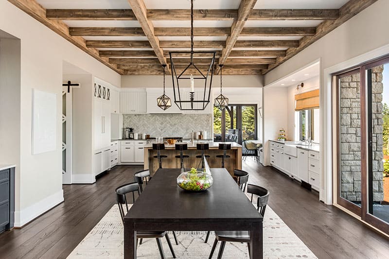 Kitchen Island With Glossy Marble Giving The Kitchen Setup A Classy Definition