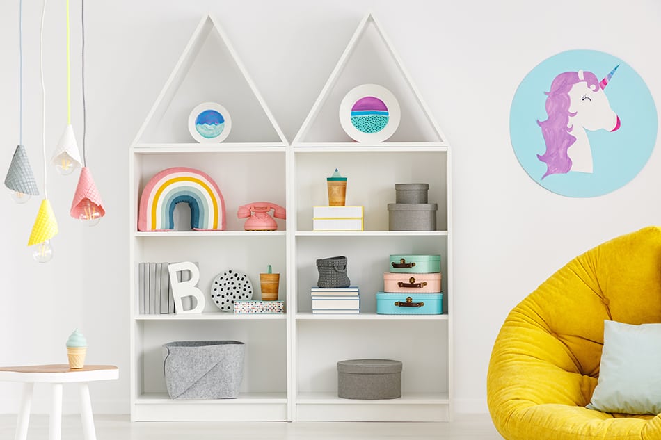 Create a rainbow-themed decor