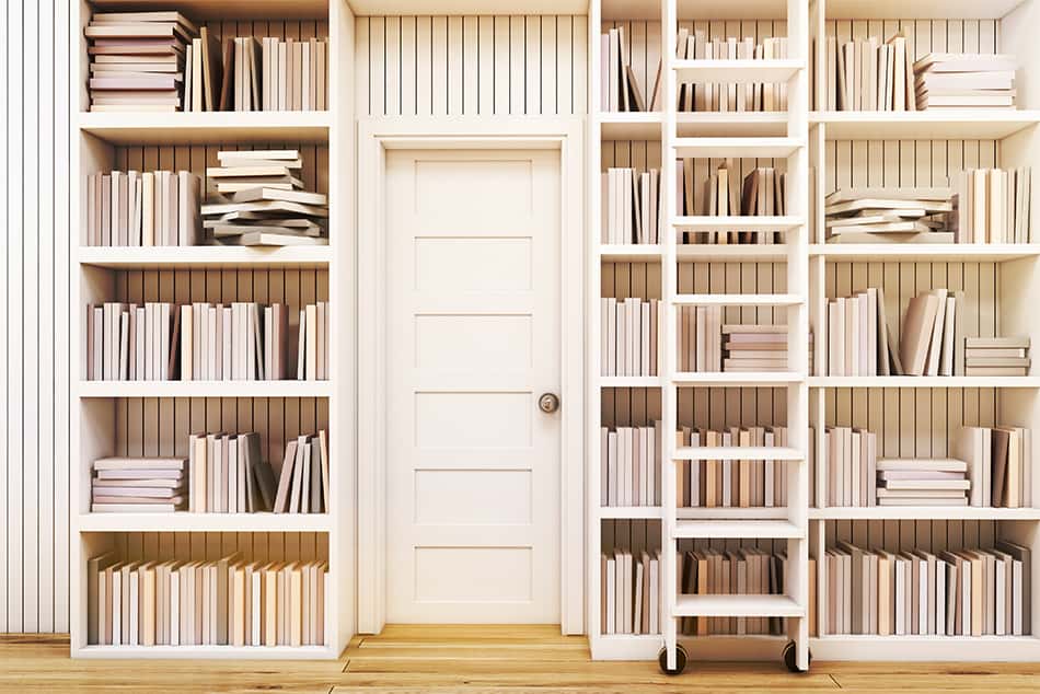 Surround the door with books