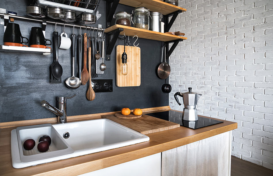 Kitchen shelves