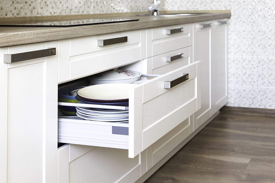 Consider your storage needs - how many shelves and how many drawers you need for storing