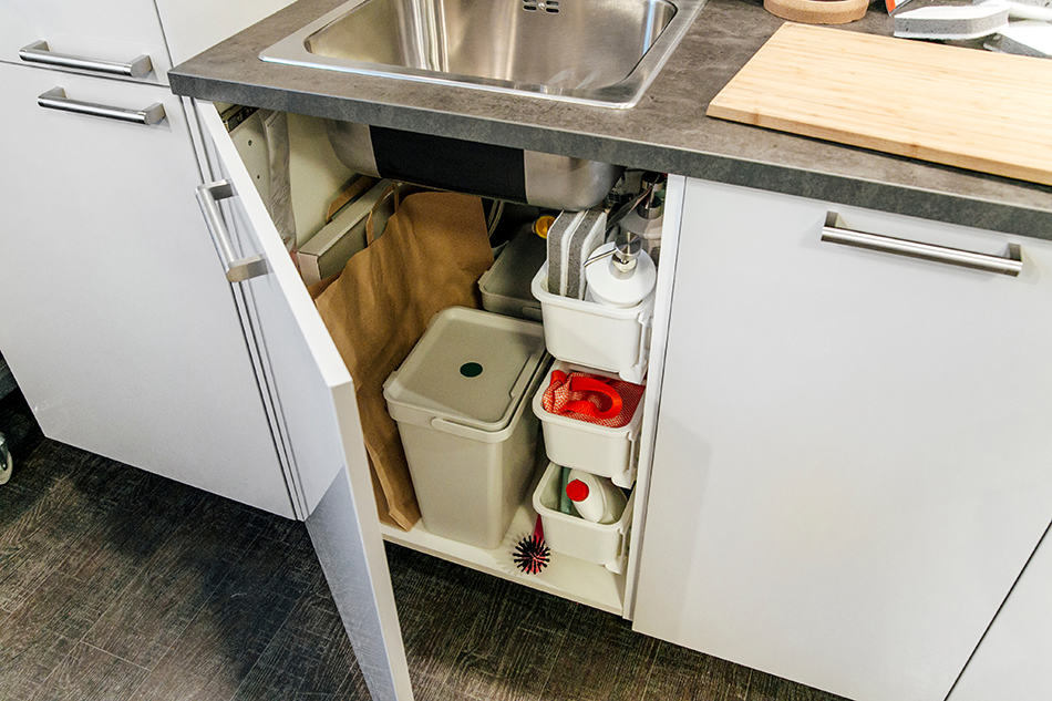 Under the sink storage