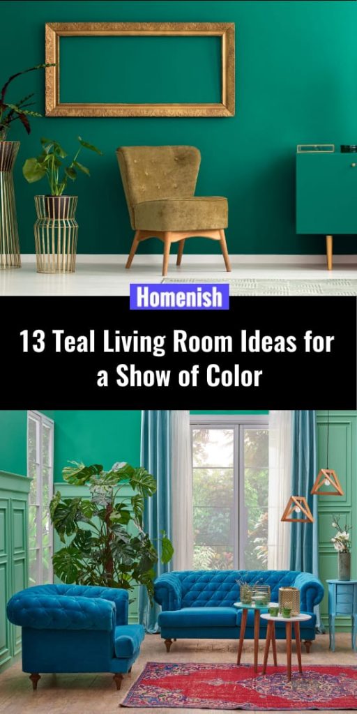 13 Teal Living Room Ideas for a Show of Color - Homenish