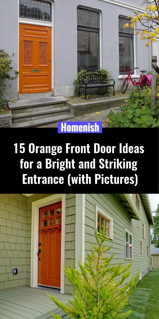 15 Orange Front Door Ideas for a Bright and Striking Entrance (with Pictures)