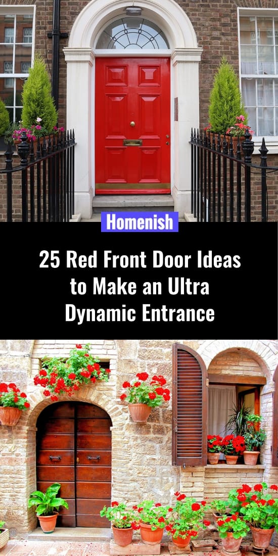 25 Red Front Door Ideas to Make an Ultra Dynamic Entrance