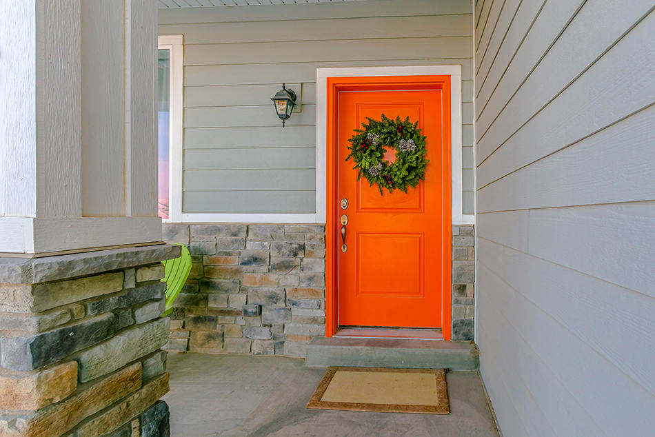 Bright Orange on Grey for a Trendy Combo