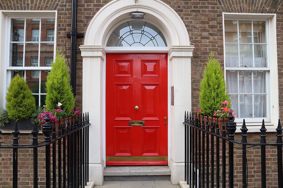 Georgian Style Red Door