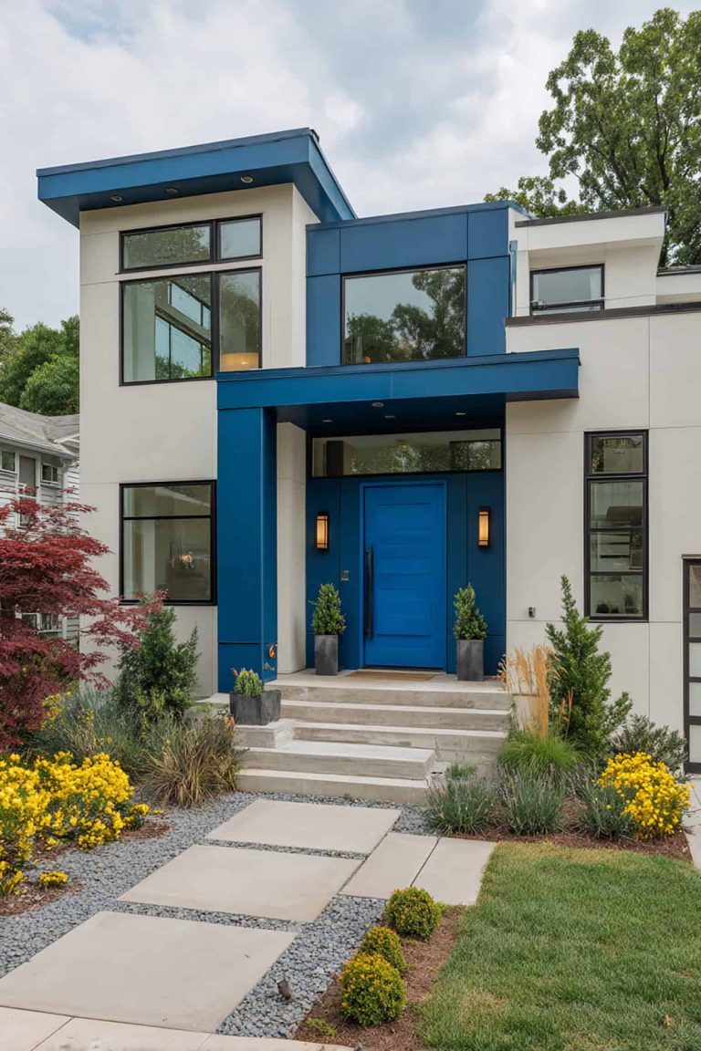 30 Blue Front Door Ideas for a Classy Curb Appeal