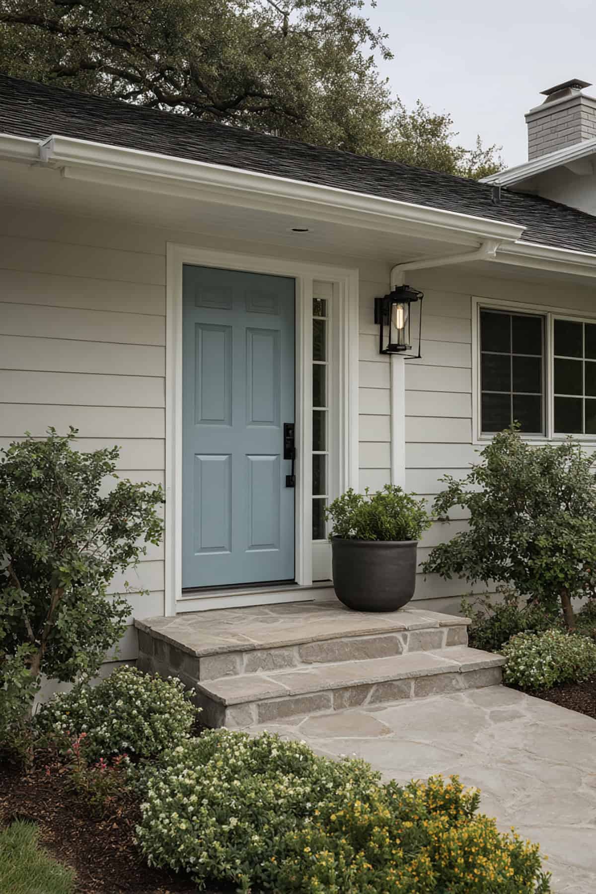 Muted Grey blue for the Color shy