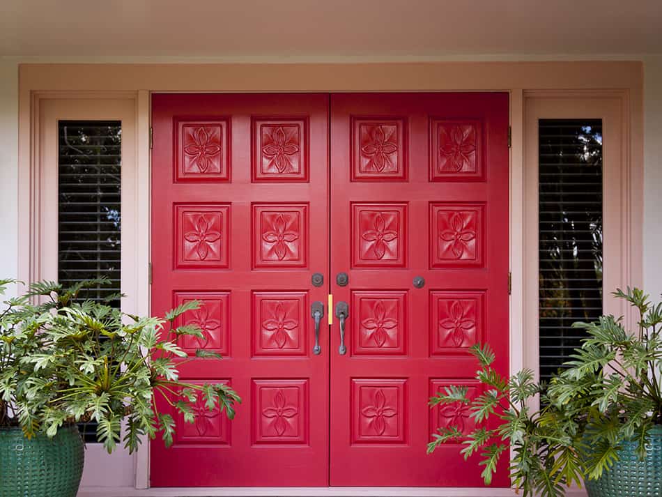 Red Double Doors to Add Spark