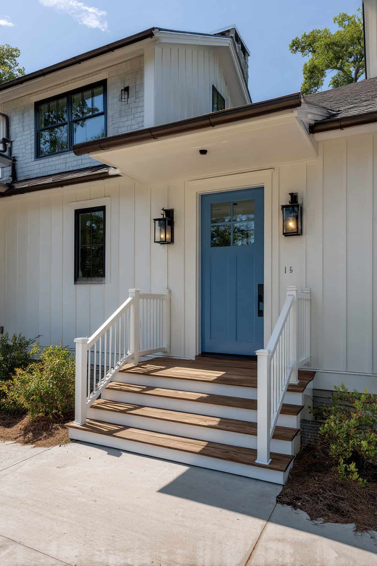 Slate Blue on a Farmhouse Exterior