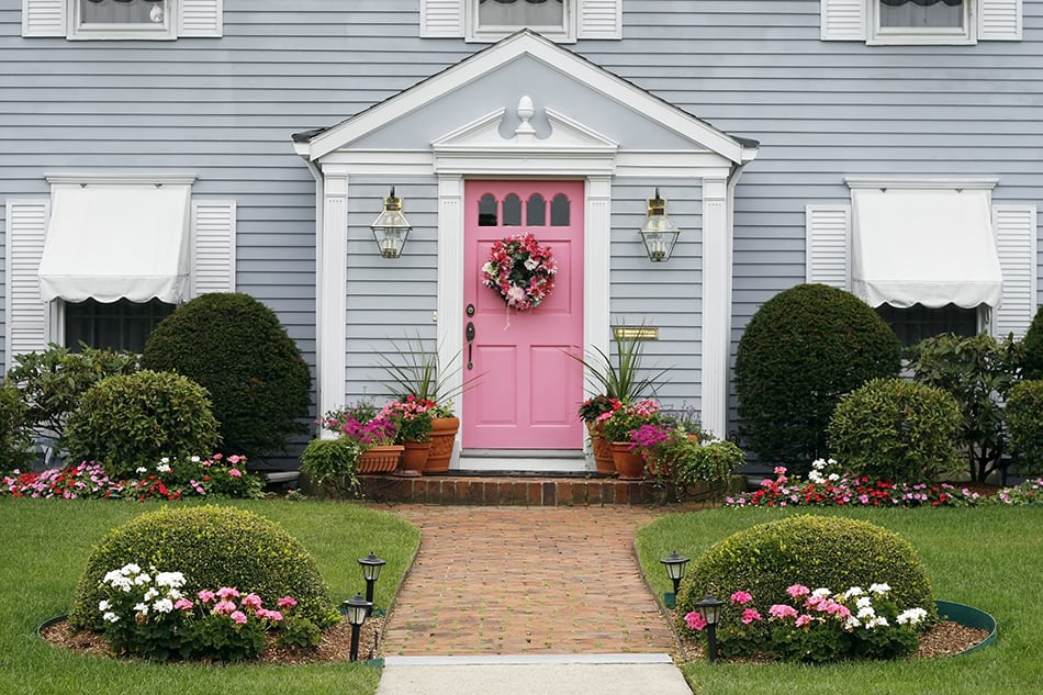 Soft Pink and White