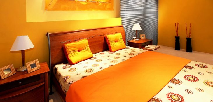 Stylish Orange Bedroom Decoration Ideas with Pictures