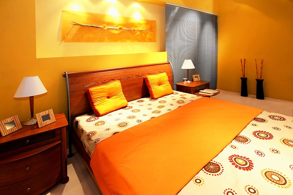 Stylish Orange Bedroom Decoration Ideas with Pictures