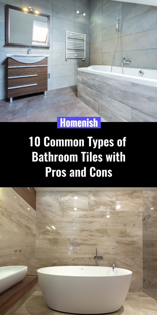 10 Common Types of Bathroom Tiles with Pros and Cons