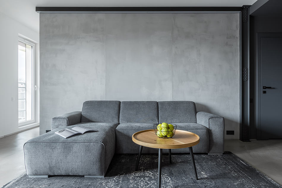 An All-concrete Living Room