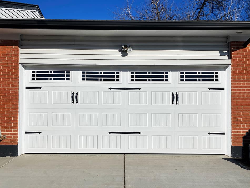 Carriage Style Barn Door for a Traditional Touch