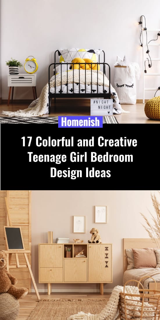 17 Colorful and Creative Teenage Girl Bedroom Design Ideas