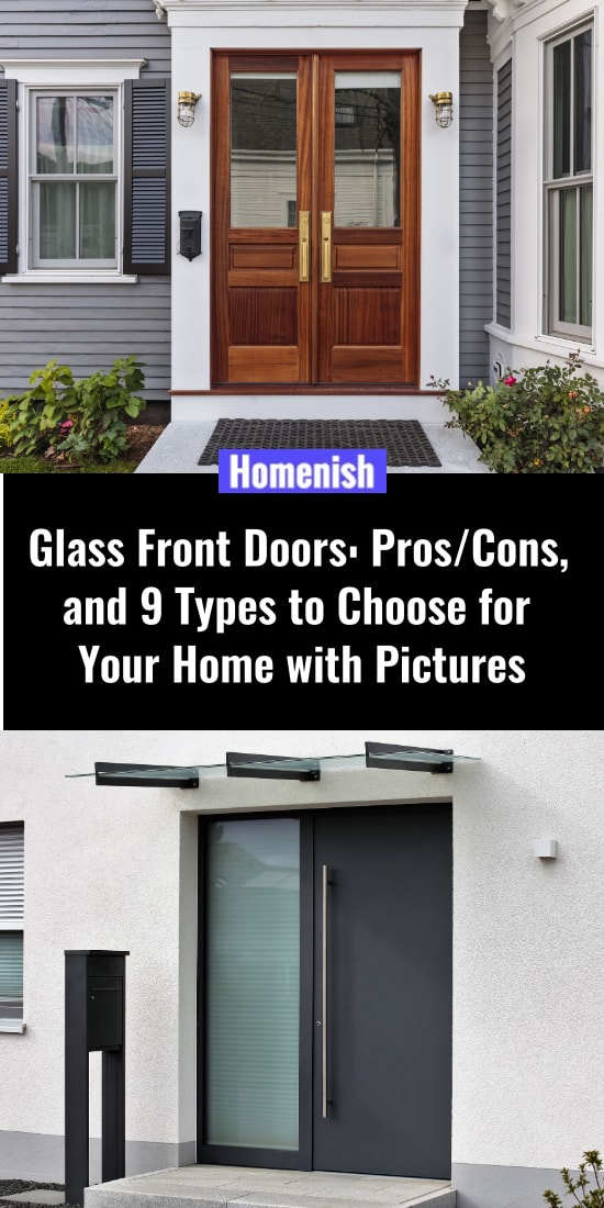 Glass Front Doors ProsCons, and 9 Types to Choose for Your Home with Pictures