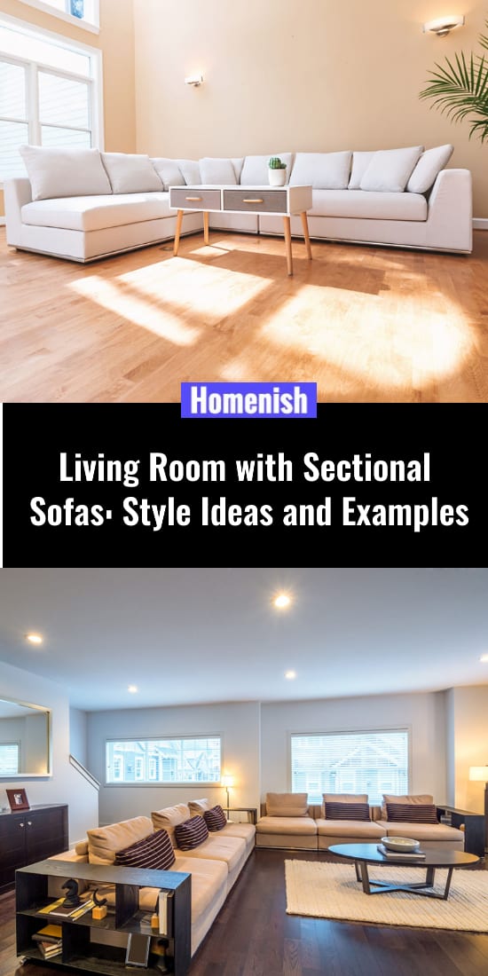 Living Room with Sectional Sofas Style Ideas and Examples