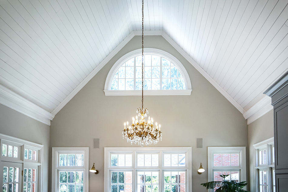 Vaulted Ceiling in a Bright and Airy Living Room