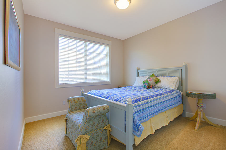 Blue and Beige Bedroom