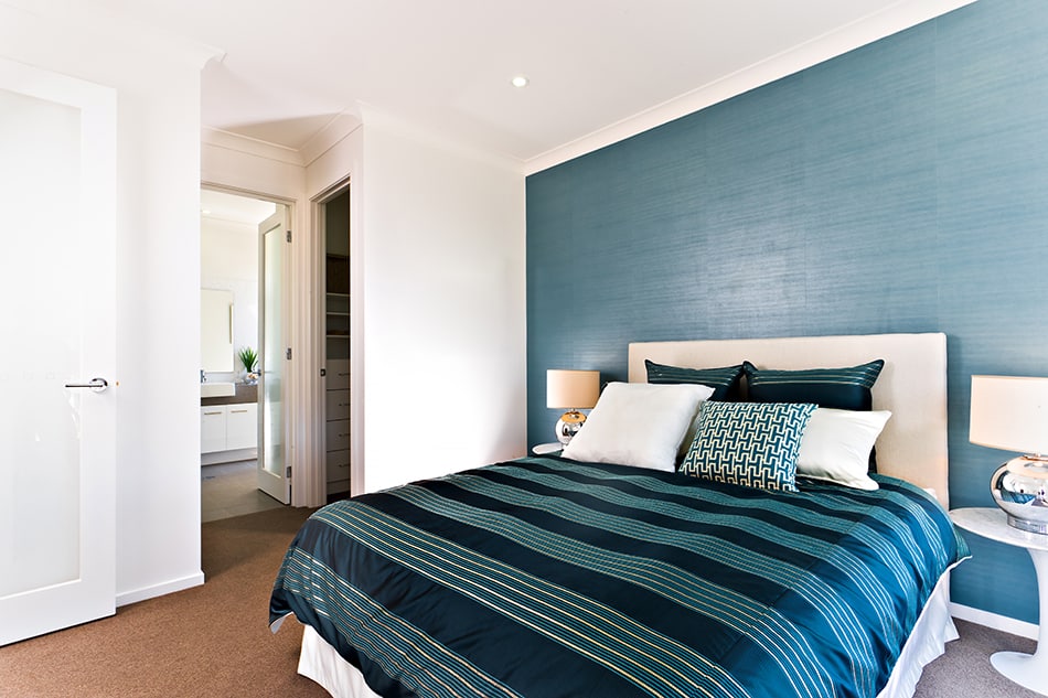 Blue in a Modern Bedroom