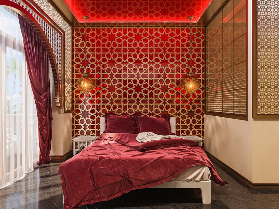 Bold Geometric Motifs in Bedroom