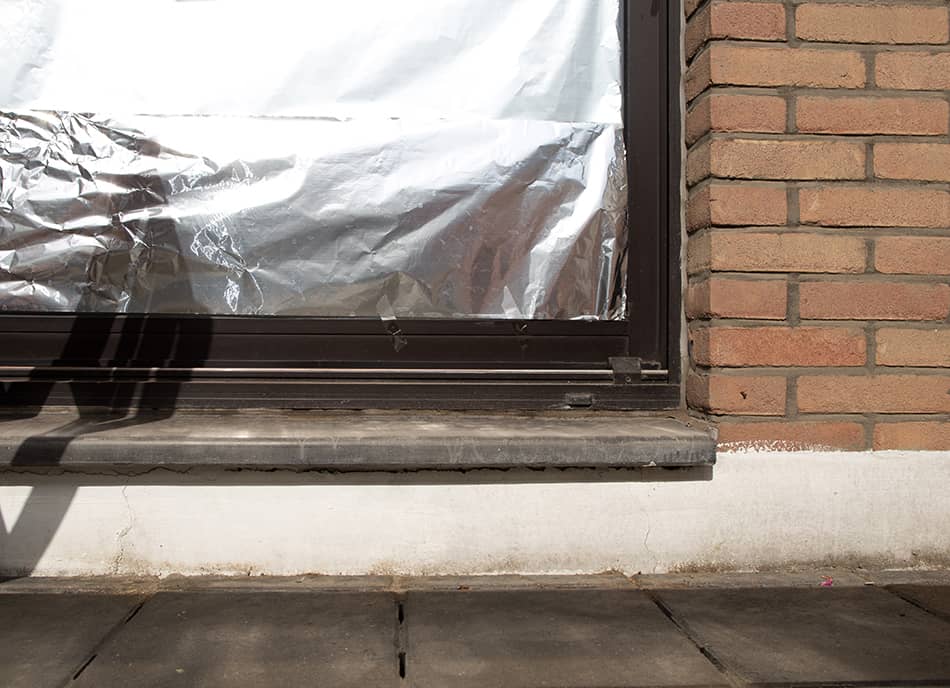 Cover the Window with Aluminum Foil