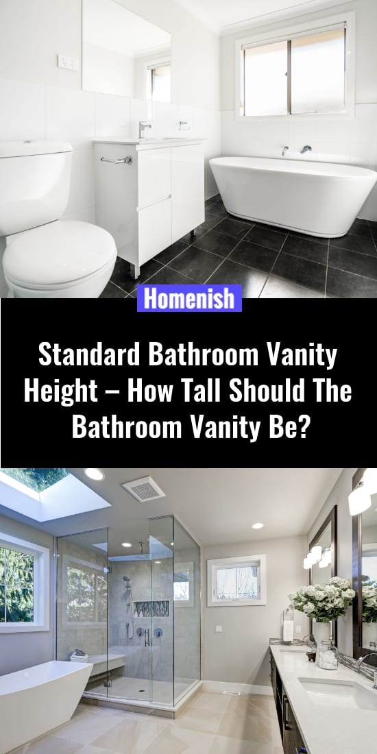 Standard Bathroom Vanity Height – How Tall Should The Bathroom Vanity Be