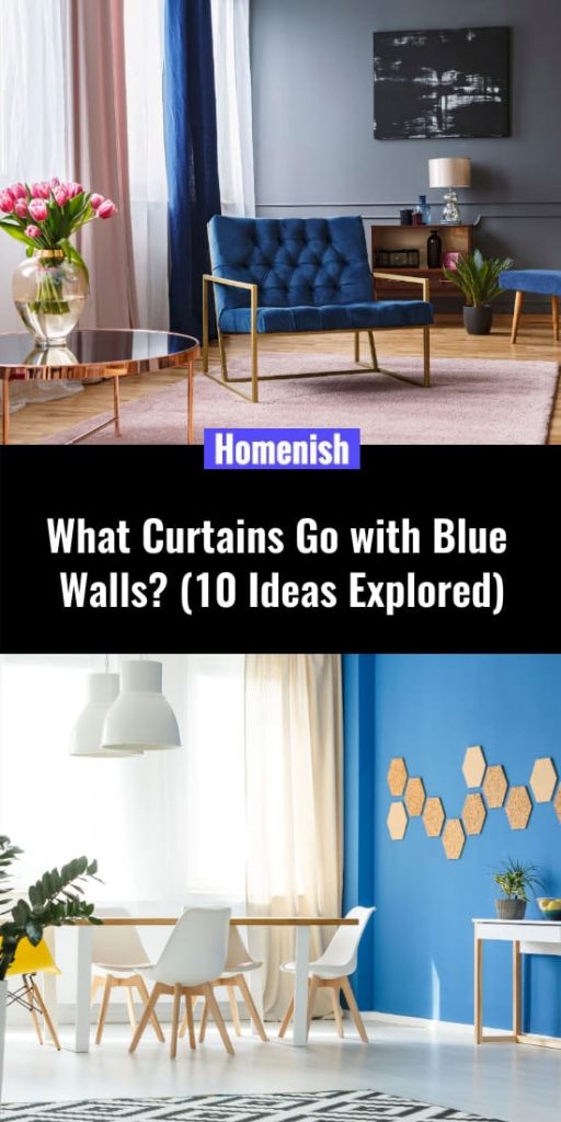 What Curtains Go with Blue Walls? (Inc. 10 Examples)