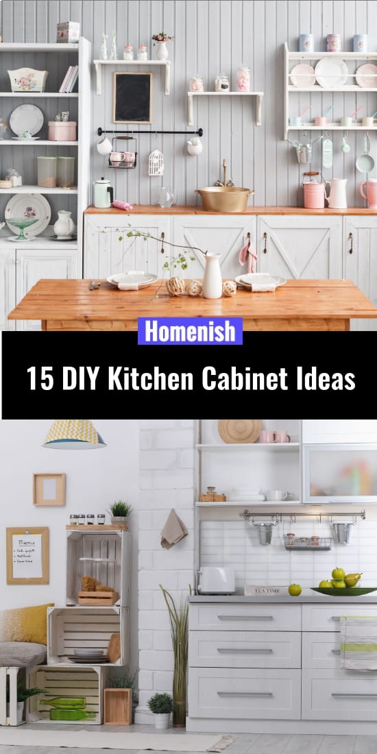 15 DIY Kitchen Cabinet Ideas