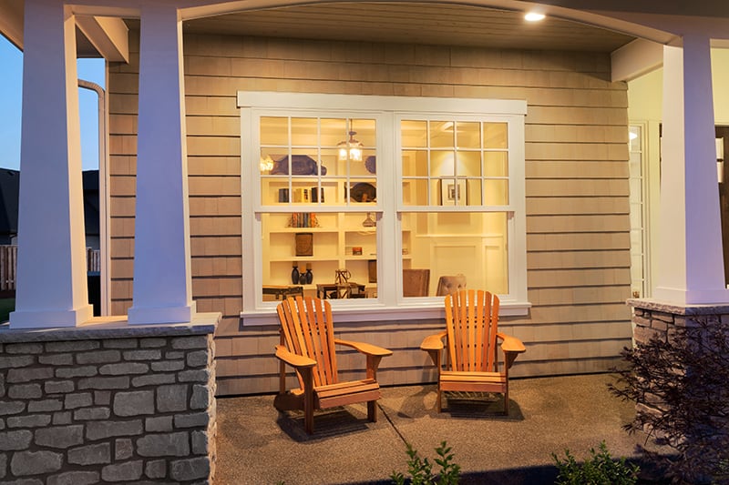 Warm yellow Porch Light