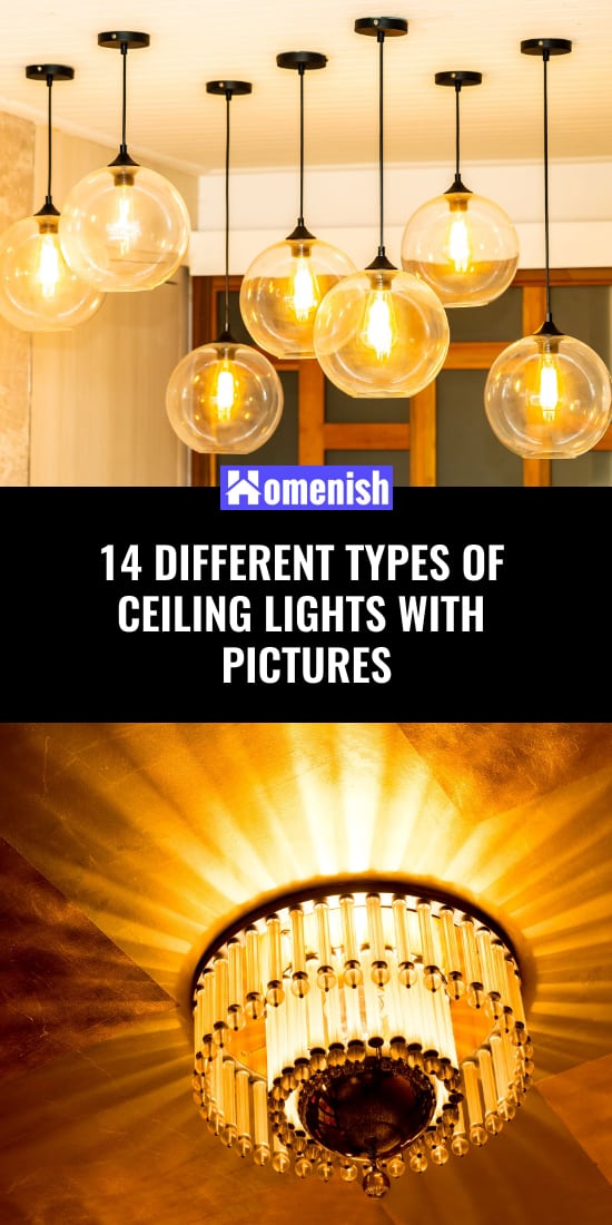 14 Different Types of Ceiling Lights with Pictures - Homenish