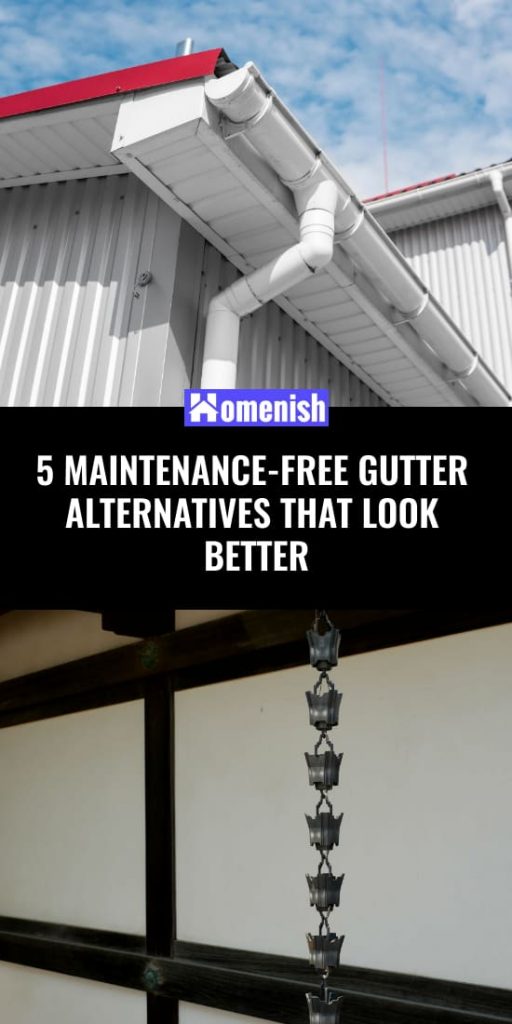5 MaintenanceFree Gutter Alternatives that Look Better Homenish