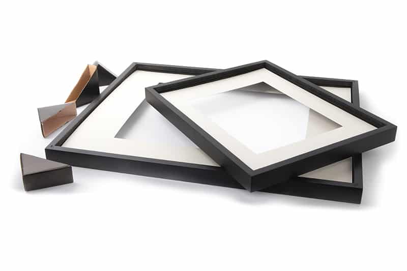 Picture frames with mats