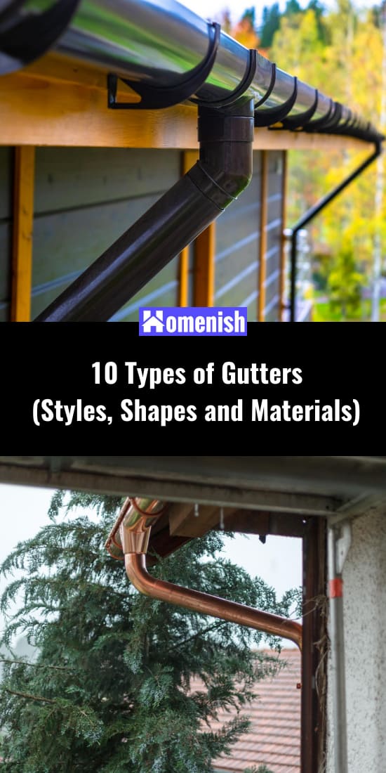 10 Types of Gutters (Styles, Shapes and Materials)