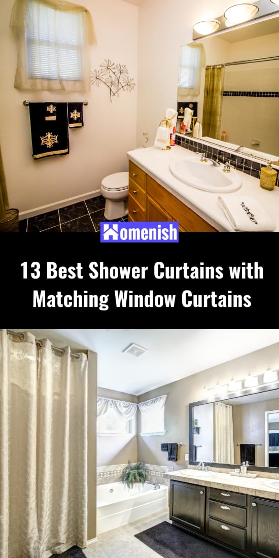 13 Best Shower Curtains with Matching Window Curtains