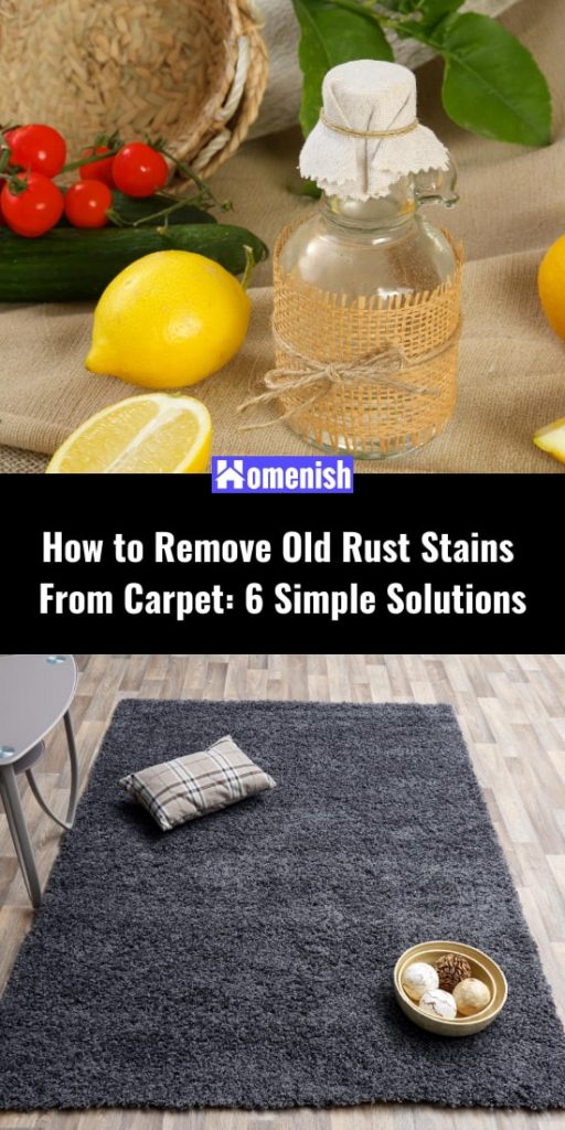 How to Remove Old Rust Stains From Carpet 6 Simple Solutions Homenish