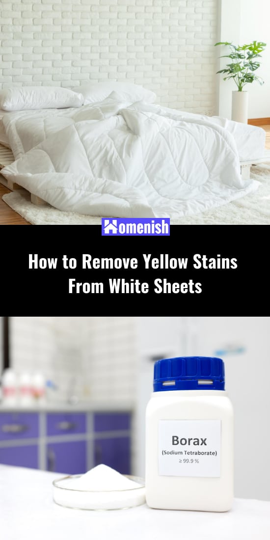 How to Remove Yellow Stains From White Sheets