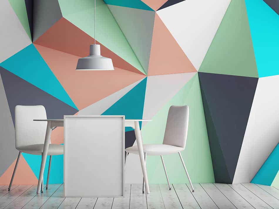 Create Geometric Colorful Wall