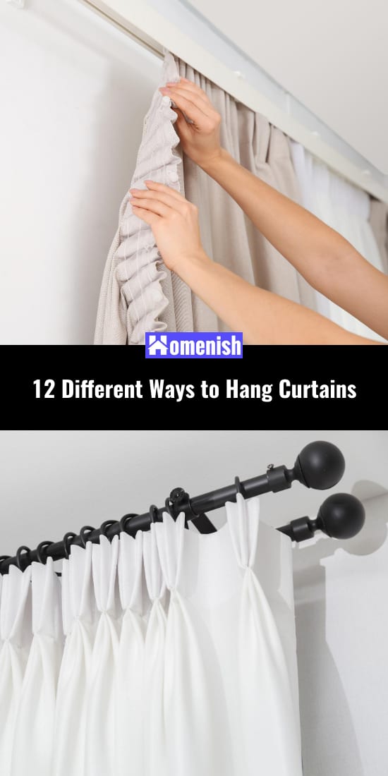 12 Different Ways to Hang Curtains