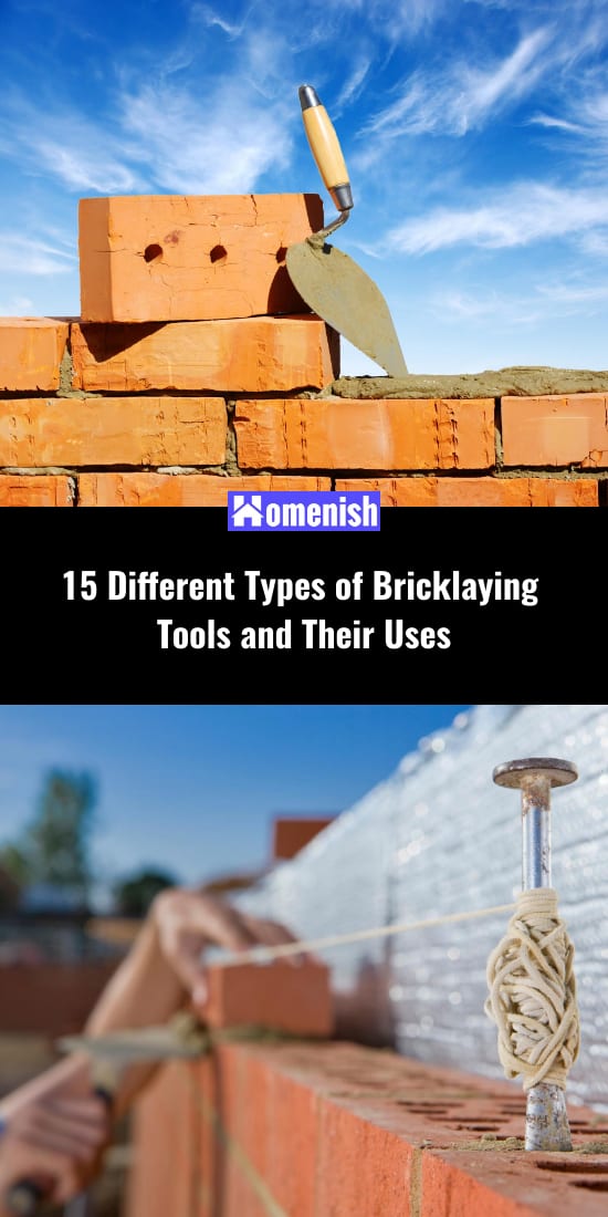 15 Different Types of Bricklaying Tools and Their Uses