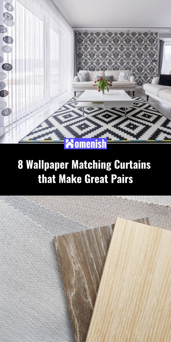 8 Wallpaper Matching Curtains that Make Great Pairs
