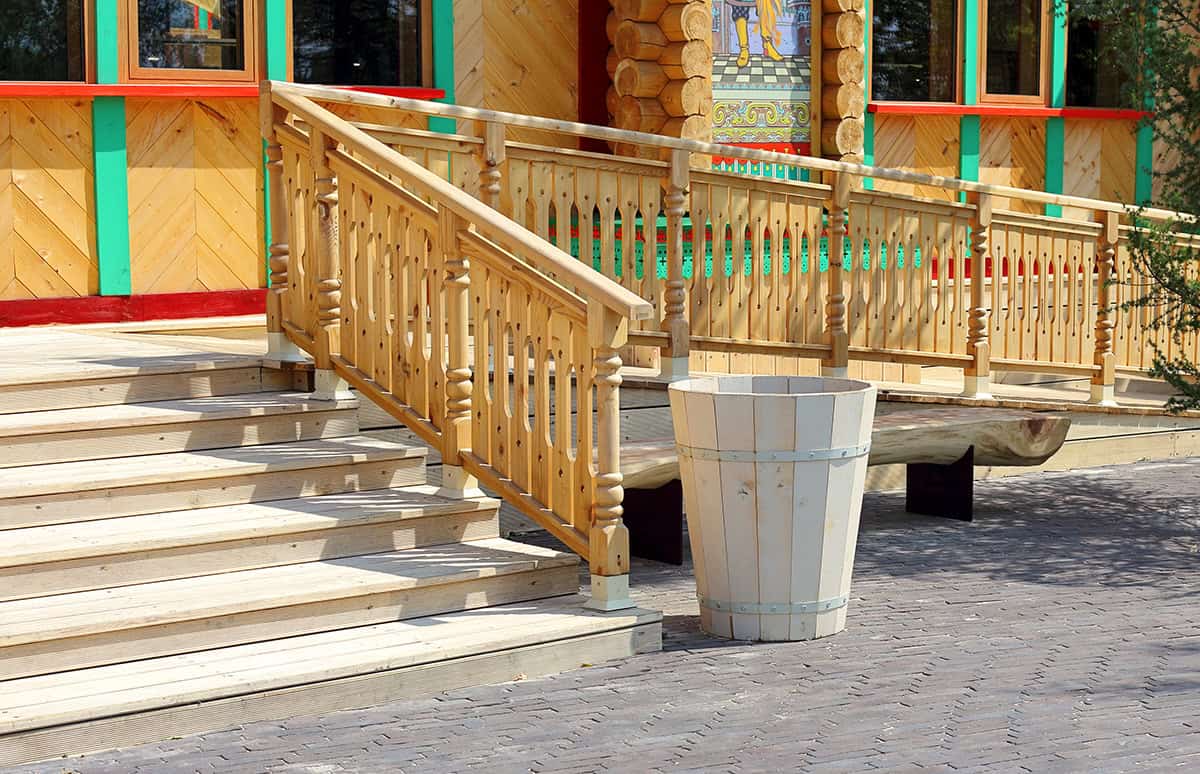 A Tropical Porch with Sawn Baluster Railings
