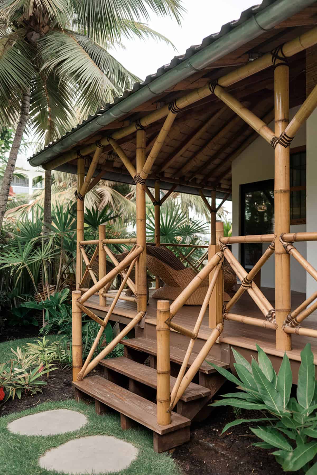 Bamboo Railing for a Tropical Look