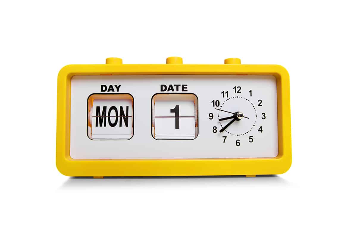 Calendar Display Alarm Clock