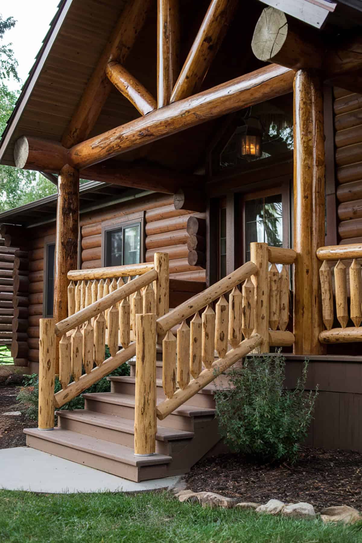 Log Cabin Style Rustic Railing